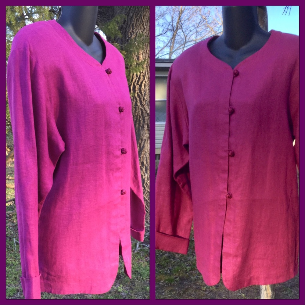 Pink Linen Tunic